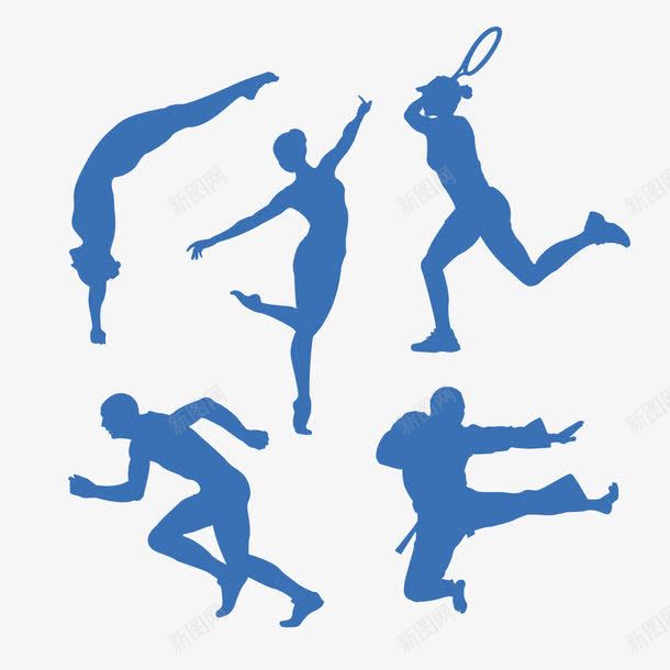 奥运体育人物png免抠素材_88icon https://88icon.com 健美操 散打武术 武术 网球 背景装饰 跑步