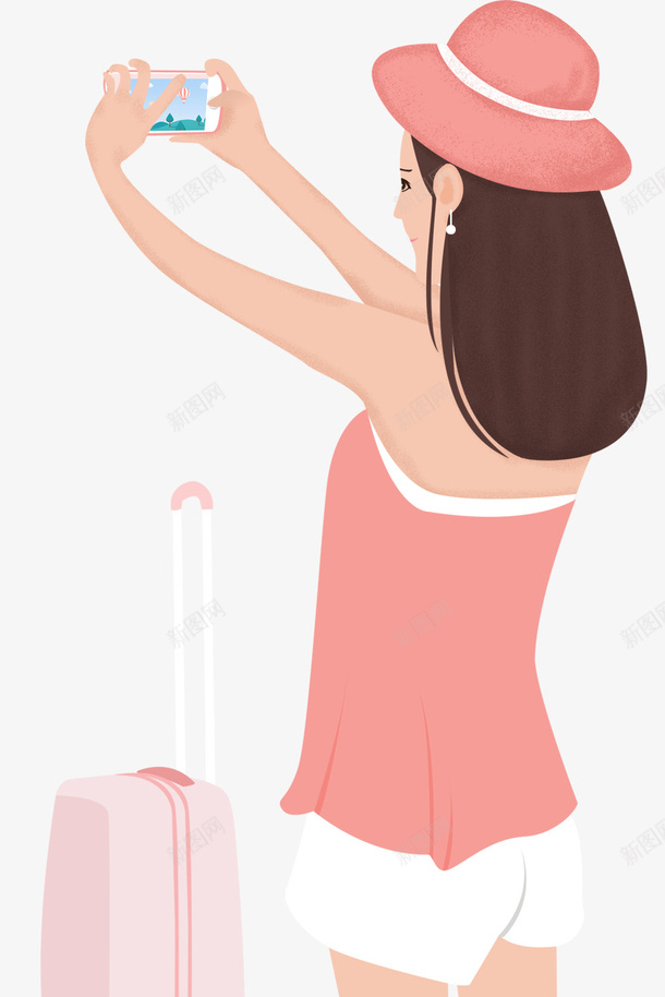 夏季自拍的手绘卡通女孩psd免抠素材_88icon https://88icon.com 卡通 夏季 夏季自拍的手绘卡通女孩 女孩 帽子 手绘 拍照 粉色 美女自拍 自拍 自拍海报