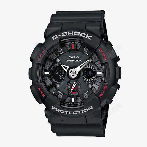 卡西欧防震双显大表盘手表png免抠素材_88icon https://88icon.com CASIO 产品实物 男士手表 腕表 运动男表 防水
