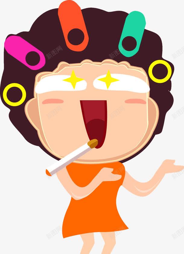 卡通搞怪包租婆png免抠素材_88icon https://88icon.com 包租婆 卡通 搞怪