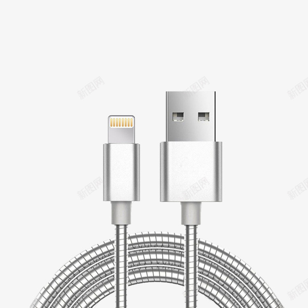 ipad白色充电线png免抠素材_88icon https://88icon.com iPad充电 ipad充电线 传输数据 充电 白色充电线 苹果充电线 银色数据线