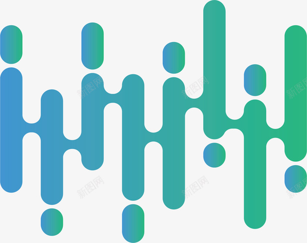 绿色渐变声音波纹矢量图ai免抠素材_88icon https://88icon.com 声波图 声音波纹 矢量png 矢量图 绿色波纹 音乐 音波 音量波动
