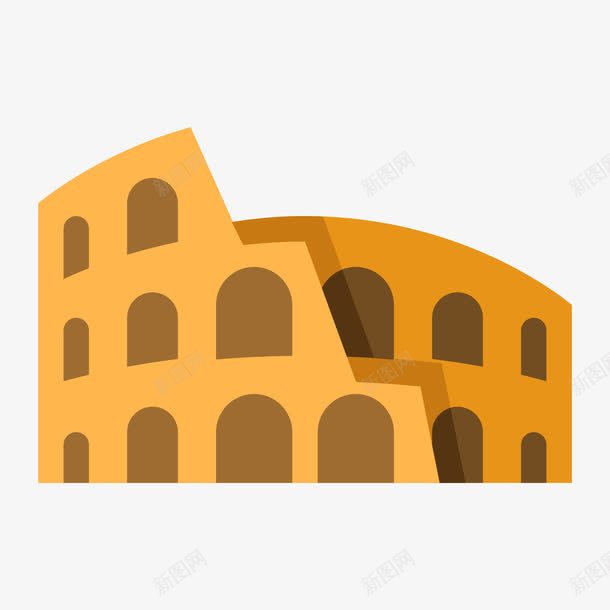手绘罗马竞技场png免抠素材_88icon https://88icon.com 卡通 古竞技场 名胜古迹 建筑 意大利 斗兽场 竞技场 罗马 罗马竞技场