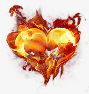 燃烧的心png免抠素材_88icon https://88icon.com 心形 炽热 燃烧 爱心