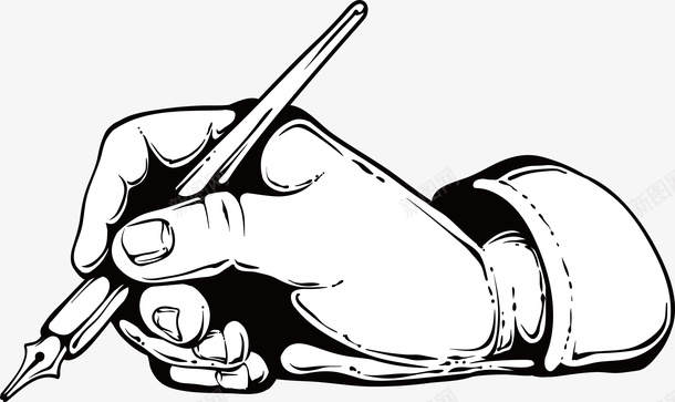 手拿钢笔矢量图ai免抠素材_88icon https://88icon.com 写字 手势 手拿钢笔 手绘风 矢量png 钢笔 矢量图