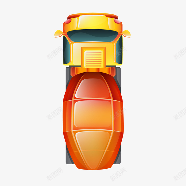 一辆扁平化色水泥搅拌车俯视图矢量图ai免抠素材_88icon https://88icon.com 作业车 建筑工程车 扁平化 水泥搅拌车 混凝土搅拌车 田螺车 矢量图