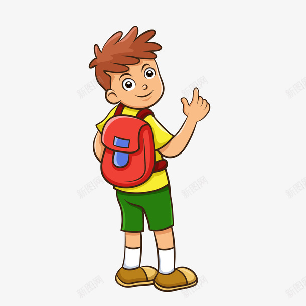 手绘卡通背书包上学小男生矢量图eps免抠素材_88icon https://88icon.com png免抠图 上学 卡通 回头 小男生 帅气 手绘 背包 矢量图