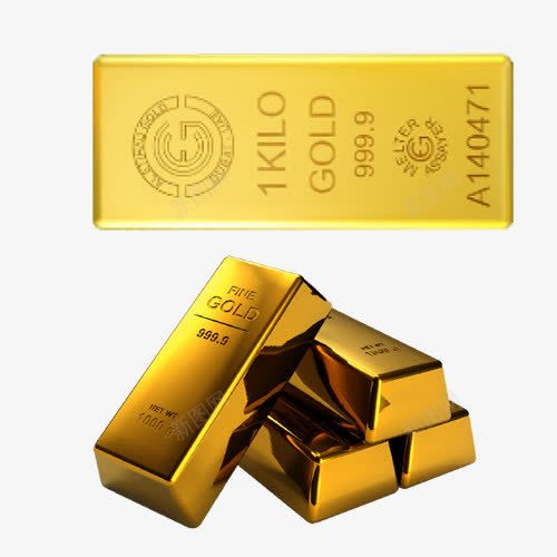 金条和金块png免抠素材_88icon https://88icon.com 纯金 贵金属 金块 金条 金钱 黄金