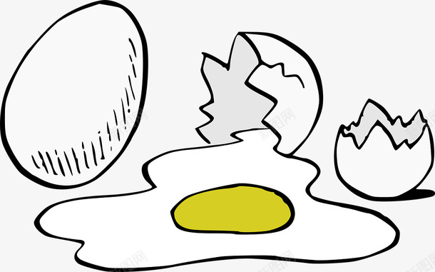 打碎的鸡蛋png免抠素材_88icon https://88icon.com 食品 鸡 鸡蛋