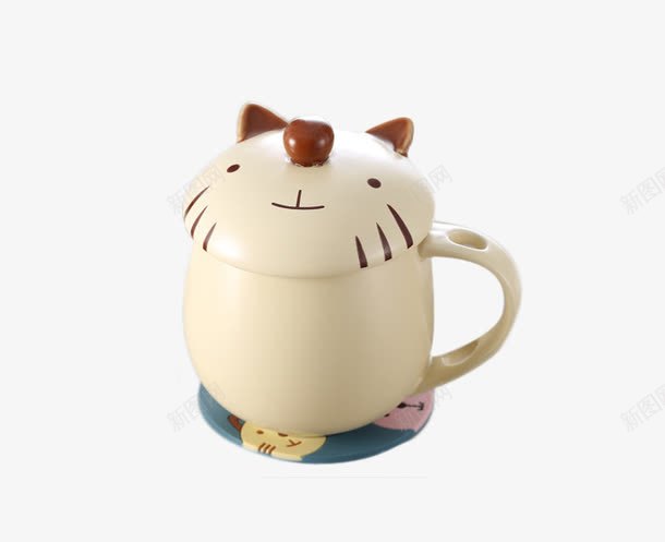 卡通动物水杯png免抠素材_88icon https://88icon.com 创意 卡通 可爱 咖啡杯 杯子 水杯 茶杯 陶瓷杯 马克杯