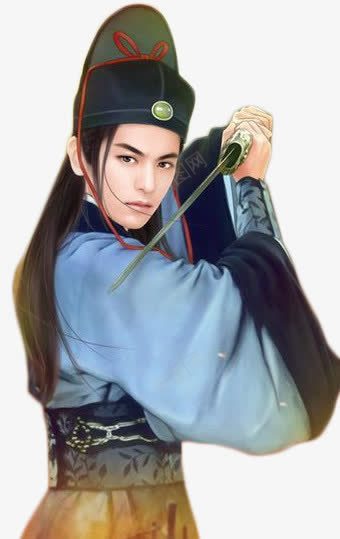 剑客png免抠素材_88icon https://88icon.com 侠客 剑仙 古代 古代大侠 手绘 江湖 男剑客
