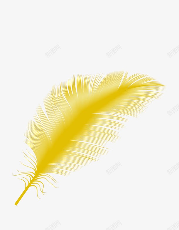 彩色羽毛png免抠素材_88icon https://88icon.com 彩色 羽毛 黄色