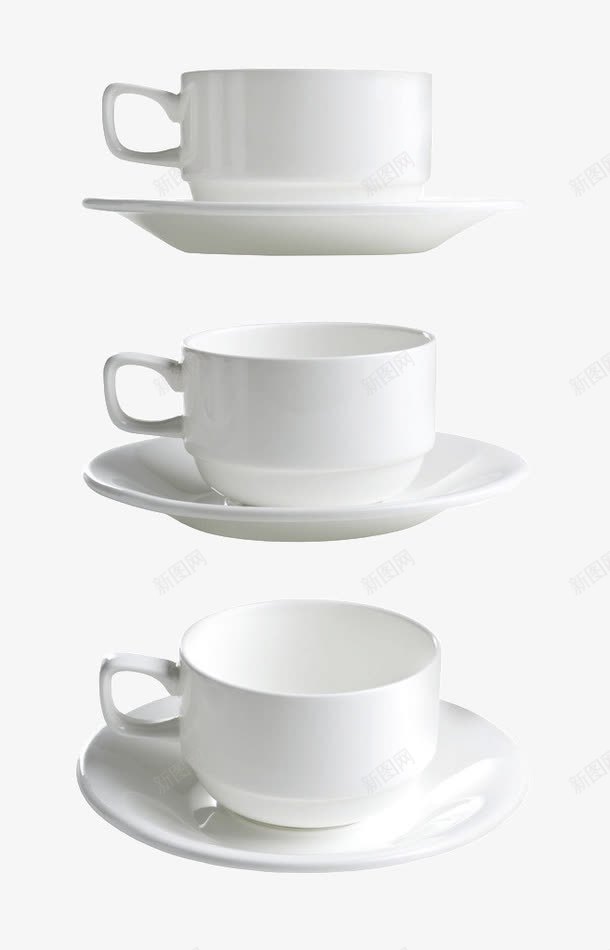 白瓷杯具png免抠素材_88icon https://88icon.com 咖啡杯 瓷器 碟子 茶杯