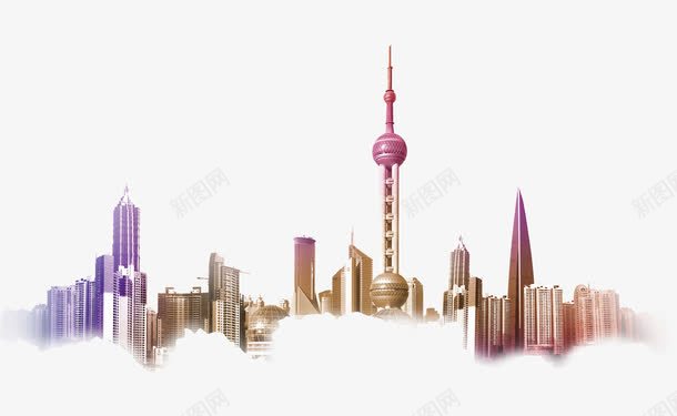 上海东方明珠png免抠素材_88icon https://88icon.com 上海城市剪影 上海天际线 富裕城市 高塔