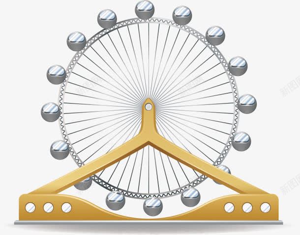 马戏团摩天轮png免抠素材_88icon https://88icon.com 元素 卡通 愚人节 马戏团