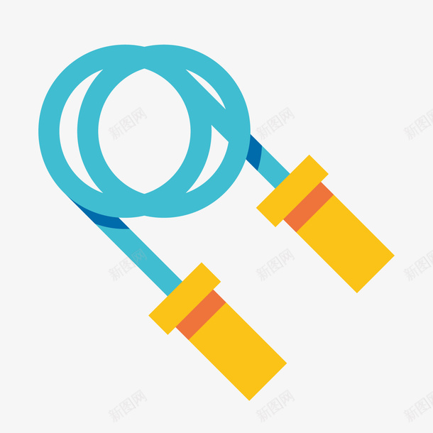 彩色扁平化跳绳元素矢量图ai免抠素材_88icon https://88icon.com 体育 健身 创意 卡通插画 彩色 扁平化 活动 跳绳 锻炼 矢量图