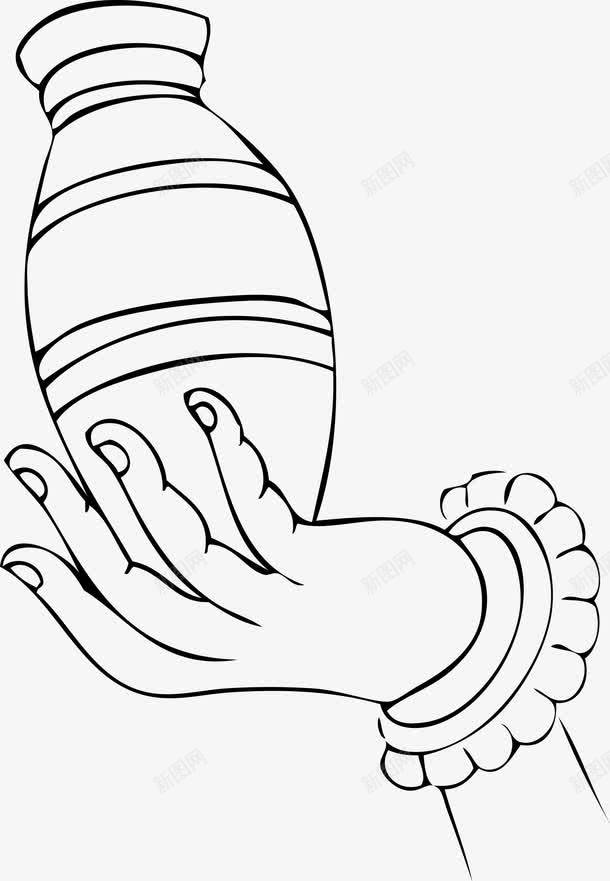佛教手势观音手佛手罐子png免抠素材_88icon https://88icon.com 佛手 佛教手势 拿着莲花的观音手 罐子 观音手