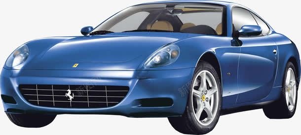 法拉利跑车png免抠素材_88icon https://88icon.com Ferrari 产品实物 法拉利 蓝色 赛车 跑车
