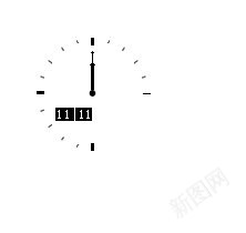 双十一倒计时时钟png免抠素材_88icon https://88icon.com 倒计时 双十一 时钟 白底 黑字