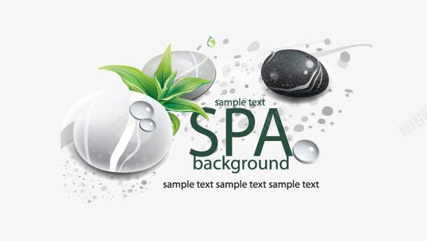 卡通SPA海报png免抠素材_88icon https://88icon.com SPA 卡通 汗蒸