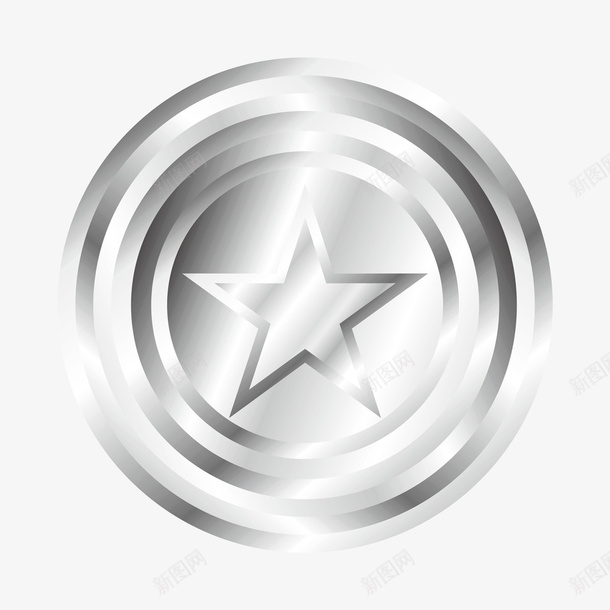 仿美队金属盾牌png免抠素材_88icon https://88icon.com 渐变 盾牌 美队 金属 铁 银色