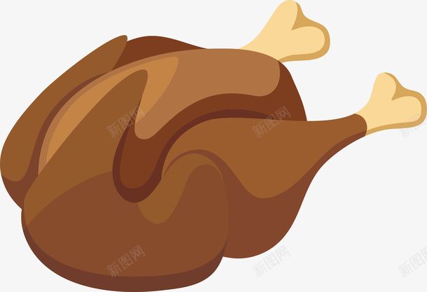 灰色扁平化烤鸭食物元素矢量图ai免抠素材_88icon https://88icon.com 光泽 创意 卡通插画 反光 套鸭 扁平化 灰色 烤鸭 矢量图 美食 肉类 食物