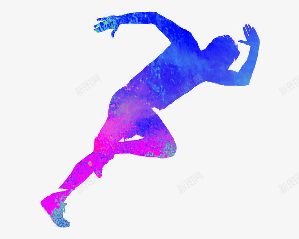 为彩色梦想奔跑png免抠素材_88icon https://88icon.com 奔跑 彩色 星空 逗号