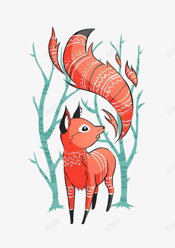 狐狸创意卡通画png免抠素材_88icon https://88icon.com 动物 卡通动物 卡通动物元素 卡通动物免抠png 卡通动物免抠素材 卡通画 卡通画免抠 卡通画免抠素材 手绘动物免抠 手绘动物免抠素材 树梢