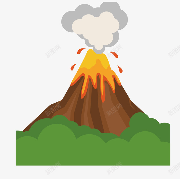 活火山火山爆发灾害矢量图ai免抠素材_88icon https://88icon.com 活火山 火山 火山喷发 火山手绘 火山灾害 火山爆发 矢量png 矢量图
