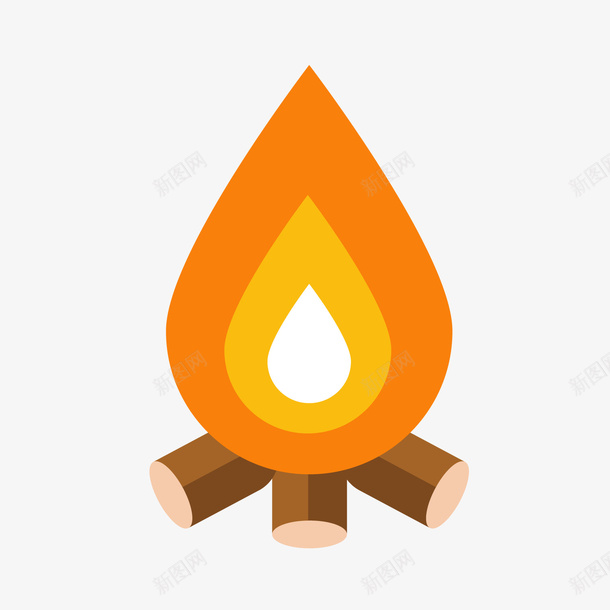 一堆橙色的小火堆矢量图ai免抠素材_88icon https://88icon.com 卡通 户外营火 手绘 手绘火焰 旺火 木材烧火 柴火 柴火手绘 火苗 矢量图 篝火