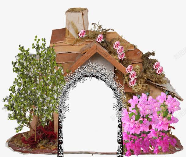 花藤拱门png免抠素材_88icon https://88icon.com 凉亭 古建筑 名族风 大门 庭院设计 建筑 拱门 花藤 门