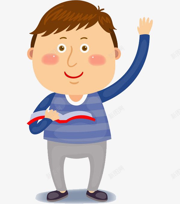 举手的男人png免抠素材_88icon https://88icon.com 举手的 书本 卡通 可爱的 回答问题 帅气的 男人 高举手臂