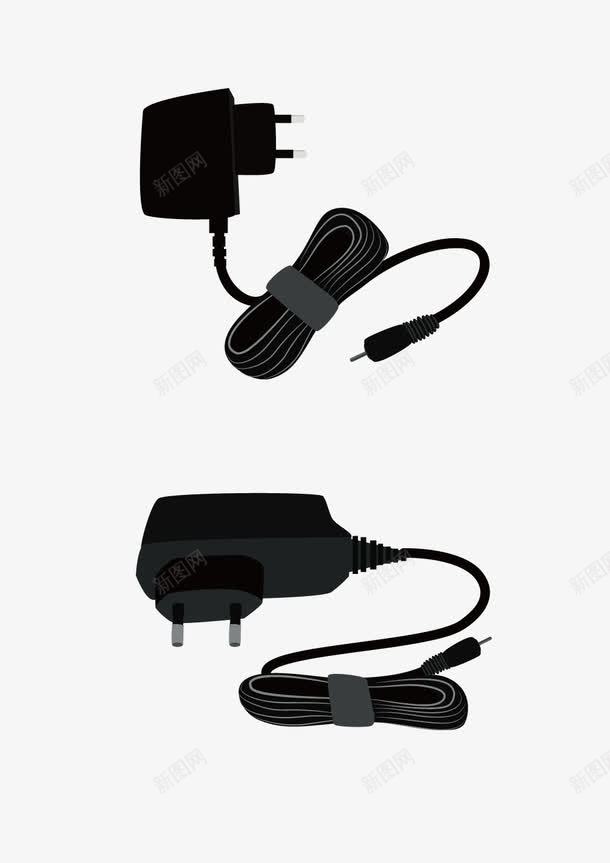 智能手机充电器png免抠素材_88icon https://88icon.com 产品实物 充电 断电 电子产品充电器 电线 矢量充电器 黑色充电器