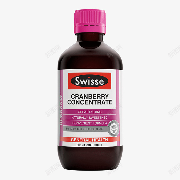 Swisse蔓越莓饮料300毫升png免抠素材_88icon https://88icon.com Swisse 保健品 蔓越莓 饮料