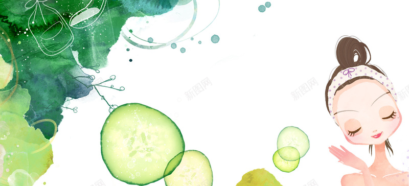 化妆品背景jpg设计背景_88icon https://88icon.com 养颜 化妆 化妆品海报 化妆品网站 卡通 卡通人 天猫美妆 彩妆 手绘 护肤 护肤品 海报banner 润肤 淘宝美妆 童趣 绿色 美妆 美妆节 美容 美白 补水 面膜 黄瓜