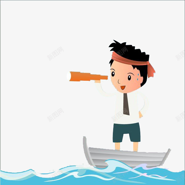 在船上眺望的人png免抠素材_88icon https://88icon.com 从高处向远望 俯望 卡通手绘 用望远镜看 看 看向远方 眺望 眺望远方 观看 观赏 远望