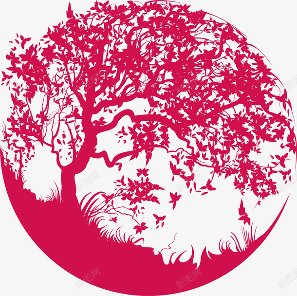 大树乘凉动漫大树矢量图ai免抠素材_88icon https://88icon.com 3d大树 千年古树 地球大树 复古大树 大树底下 大树扁平 大树扁平化 大树树叶 大树藤蔓 矢量图