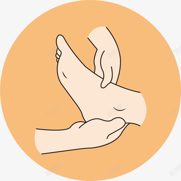 黄色足底按摩圆形标签png免抠素材_88icon https://88icon.com SPA 圆形标签 护肤 粉嫩足底 粉色脚底 美丽 美妆 美容院 脚底按摩 足疗