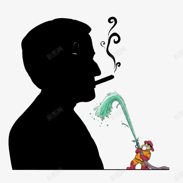 卡通人物吸烟的害处png免抠素材_88icon https://88icon.com 不抽烟 健康 卡通人物 吸烟有害 吸烟的肺 戒烟 拒绝二手烟 禁烟