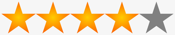 四星等级png免抠素材_88icon https://88icon.com 卡通手绘 四星 四颗星 星星PNG图 星星免扣PNG图 星星免扣图 星级 等级