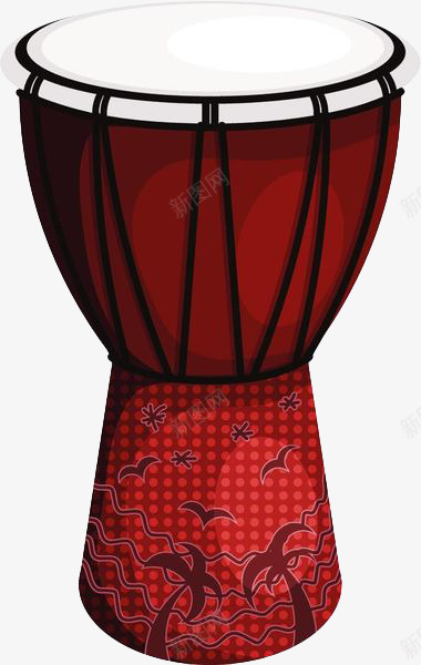 手绘棕色手鼓png免抠素材_88icon https://88icon.com 卡通非洲鼓 手绘鼓 手鼓 打击乐器 棕色 民俗鼓 非洲鼓