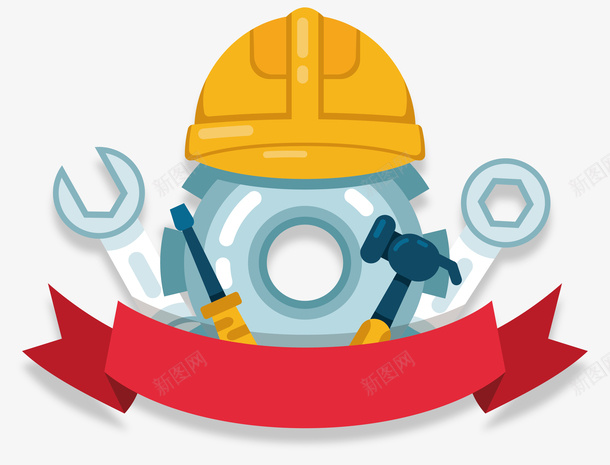 五一国际劳动节卡通工具png免抠素材_88icon https://88icon.com 五一 劳动 劳动节 国际劳动节 工人 工作 工具 扳手
