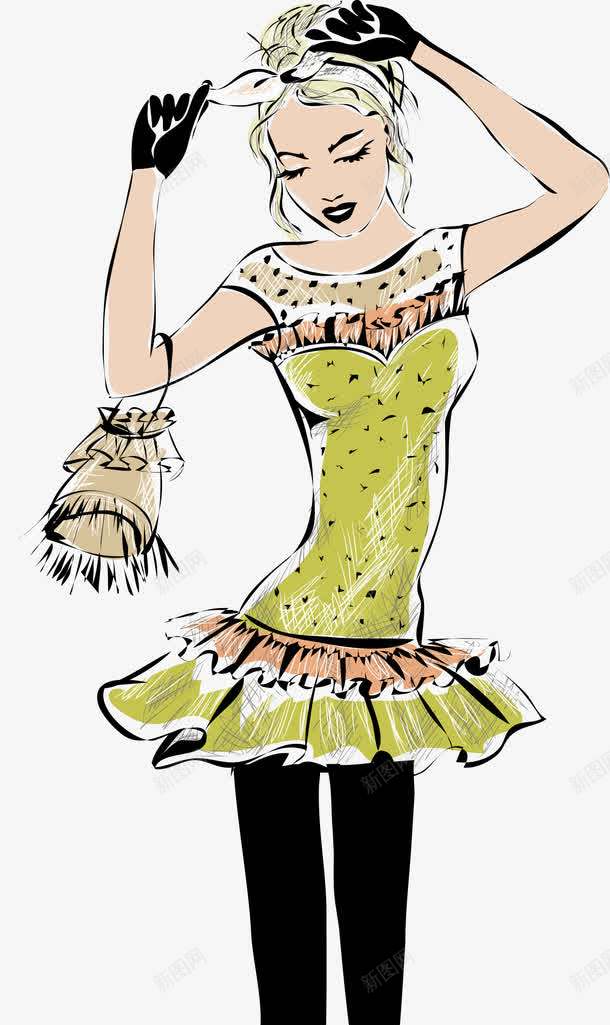 提着包的时尚女模特png免抠素材_88icon https://88icon.com 卡通人物漫画 女性女人 女性插图 性感美女 时尚女性 时装模特 服装人体 服装模特 矢量美女插画