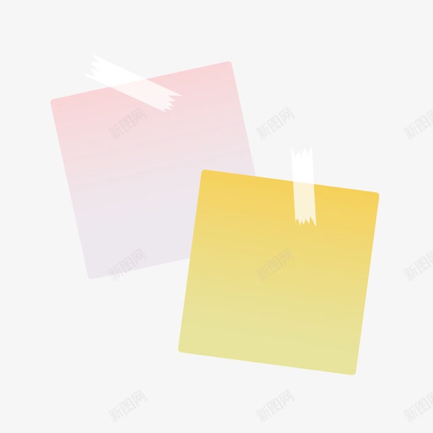 彩色便签留言条留言墙png免抠素材_88icon https://88icon.com 便签 彩色 留言墙 留言条