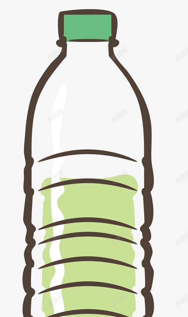 透明卡通矿泉水瓶矢量图ai免抠素材_88icon https://88icon.com 免抠 免费PNG 卡通手绘 水瓶样机 瓶子 矢量图 矿泉水 装饰 透明