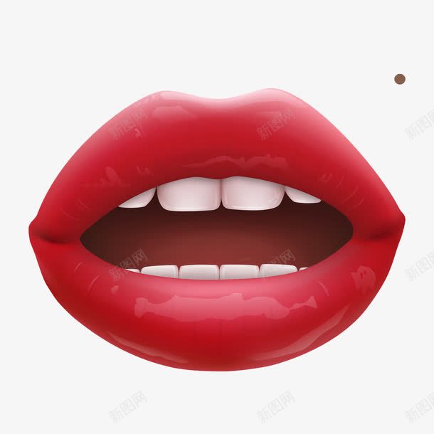 张嘴的嘴巴png免抠素材_88icon https://88icon.com 嘴唇 嘴巴 张嘴 牙齿 红色