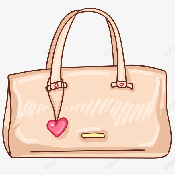 女式手提包插画矢量图ai免抠素材_88icon https://88icon.com 免抠PNG 包包 女式手提包矢量插画 手提包 时尚 皮包 矢量图