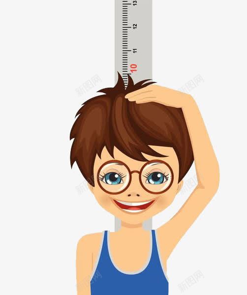 量身高的男孩png免抠素材_88icon https://88icon.com 刻度 刻度尺 卡通 尺子 尺寸标尺 标尺 测一测 测量 测量工具 量一量 量身高