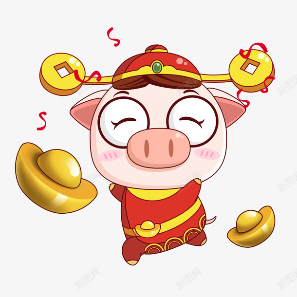 金元宝猪宝宝psd免抠素材_88icon https://88icon.com 2019猪年猪宝宝 可爱风 猪宝宝PNG 背景装饰 金元宝猪宝宝可爱风PNG