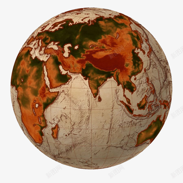 复古风格红棕色陆地带经纬线的地png免抠素材_88icon https://88icon.com 地球 地球经纬线 复古风格 复古风格红棕色陆地带经纬线的地球局部矢量图案免费下载 局部 带经纬线 矢量图案 红棕色陆地